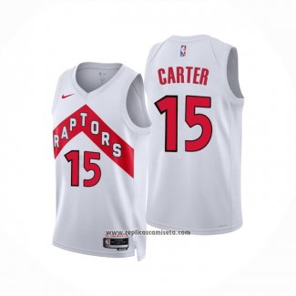 Camiseta Toronto Raptors Vince Carter #15 Association 2022-23 Blanco