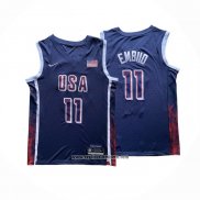Camiseta USA 2024 Joel Embiid #11 Azul1