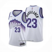 Camiseta Utah Jazz Lauri Markkanen NO 23 Association 2025-26 Blanco