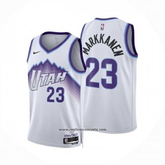 Camiseta Utah Jazz Lauri Markkanen NO 23 Association 2025-26 Blanco