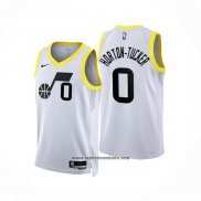 Camiseta Utah Jazz Talen Horton-Tucker #0 Association 2022-23 Blanco