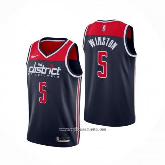 Camiseta Washington Wizards Cassius Winston #5 Association 2020-21 Azul