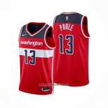 Camiseta Washington Wizards Jordan Poole NO 13 Icon 2024-25 Rojo