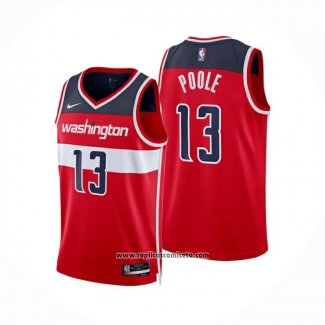 Camiseta Washington Wizards Jordan Poole NO 13 Icon 2024-25 Rojo