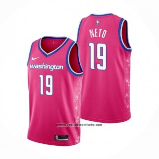 Camiseta Washington Wizards Raul Neto #19 Ciudad 2022-23 Rosa