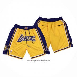 Pantalone Los Angeles Lakers Just Don Amarillo2