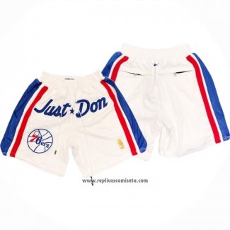 Pantalone Philadelphia 76ers Just Don Blanco