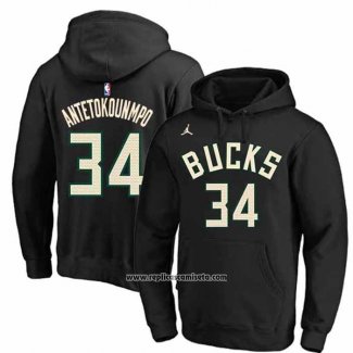 Sudaderas con Capucha Milwaukee Bucks Giannis Antetokounmpo Statement 2022-23 Negro