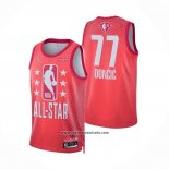 Camiseta All Star 2022 Dallas Mavericks Luka Doncic #77 Granate