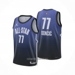 Camiseta All Star 2023 Dallas Mavericks Luka Doncic #77 Azul