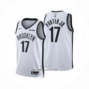 Camiseta Brooklyn Nets Michael Porter Jr. NO 17 Association 2025-26 Blanco