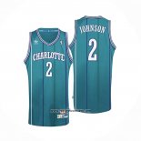 Camiseta Charlotte Hornets Larry Johnson #2 Retro Azul