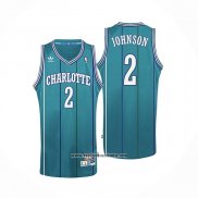 Camiseta Charlotte Hornets Larry Johnson #2 Retro Azul