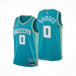 Camiseta Charlotte Hornets Miles Bridges #0 Ciudad 2023-24 Verde