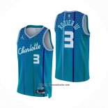 Camiseta Charlotte Hornets Terry Rozier III #3 Ciudad 2021-22 Azul