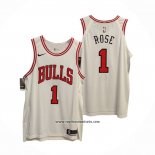 Camiseta Chicago Bulls Derrick Rose #1 Association Autentico Blanco