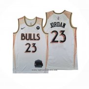Camiseta Chicago Bulls Michael Jordan #23 Ciudad 2024-25 Blanco