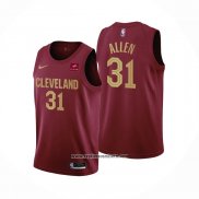 Camiseta Cleveland Cavaliers Jarrett Allen #31 Icon 2022-23 Rojo