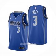 Camiseta Dallas Mavericks Nerlens Noel #3 Icon Azul