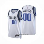 Camiseta Dallas Mavericks Personalizada Association 2024-25 Blanco