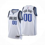Camiseta Dallas Mavericks Personalizada Association 2024-25 Blanco