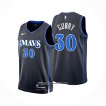 Camiseta Dallas Mavericks Seth Curry #30 Ciudad 2023-24 Azul