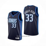 Camiseta Dallas Mavericks Willie Cauley-Stein #33 Earned 2020-21 Azul