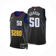 Camiseta Denver Nuggets Aaron Gordon #50 Ciudad 2023-24 Negro