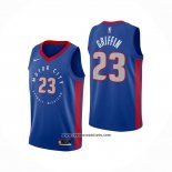 Camiseta Detroit Pistons Blake Griffin #23 Ciudad 2020-21 Azul
