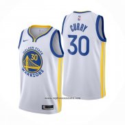 Camiseta Golden State Warriors Stephen Curry #30 Association 2020-21 Blanco