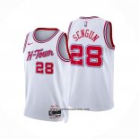 Camiseta Houston Rockets Alalperen Sengun #28 Ciudad 2023-24 Blanco