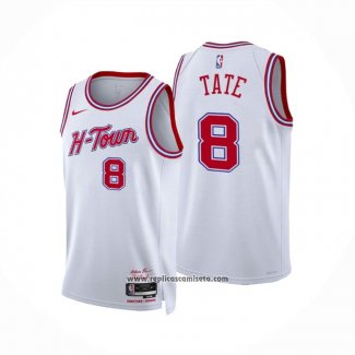 Camiseta Houston Rockets Jae'Sean Tate #8 Ciudad 2023-24 Blanco