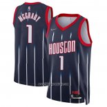 Camiseta Houston Rockets Tracy McGrady #1 Ciudad 2021-22 Azul