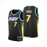 Camiseta Indiana Pacers Buddy Hield. #7 Ciudad 2023-24 Negro