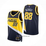 Camiseta Indiana Pacers Goga Bitadze #88 Ciudad 2021-22 Azul