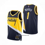 Camiseta Indiana Pacers T.J. Warren #1 Ciudad 2021-22 Azul