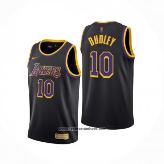 Camiseta Los Angeles Lakers Jared Dudley #10 Earned 2020-21 Negro