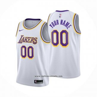 Camiseta Los Angeles Lakers Personalizada Association 2024-25 Blanco