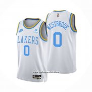 Camiseta Los Angeles Lakers Russell Westbrook #0 Classic 2022-23 Blanco