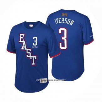 Camiseta Manga Corta All Star 2009 Allen Iverson #3 Azul