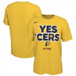 Camiseta Manga Corta Indiana Pacers Amarillo
