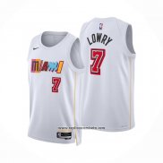 Camiseta Miami Heat Kyle Lowry #7 Ciudad 2022-23 Blanco