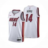 Camiseta Miami Heat Tyler Herro NO 14 Association 2024-25 Blanco
