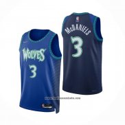 Camiseta Minnesota Timberwolves Jaden McDaniels #3 Ciudad 2021-22 Azul