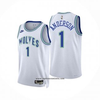 Camiseta Minnesota Timberwolves Kyle Anderson #1 Classic 2023-24 Blanco