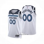 Camiseta Minnesota Timberwolves Personalizada Association 2024-25 Blanco