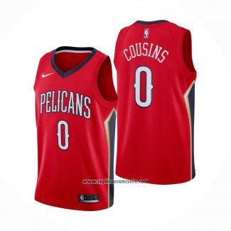 Camiseta New Orleans Pelicans DeMarcus Cousins #0 Statement Rojo