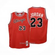 Camiseta Nino Chicago Bulls Michael Jordan NO 23 Mitchell & Ness 1984-85 Rojo