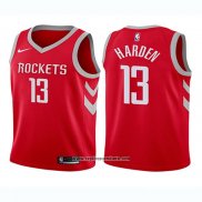 Camiseta Nino Houston Rockets James Harden #13 Icon 2017-18 Rojo