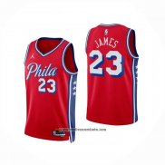 Camiseta Nino Philadelphia 76ers LeBron James NO 23 Statement 2025-26 Rojo